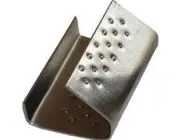 Замок металлический с внутренной пуклей (для полипропиленовой ленты) PP-19 (0,5) цинк блестящий